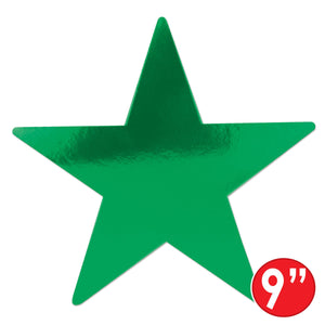 Party Decorations - Die-Cut Foil Star - green