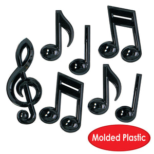 Rock and Roll Party Supplies - Plastic Musical Notes
