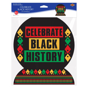 Beistle 3-D Celebrate Black History Centerpiece - 10 inch - Black History Month Centerpieces