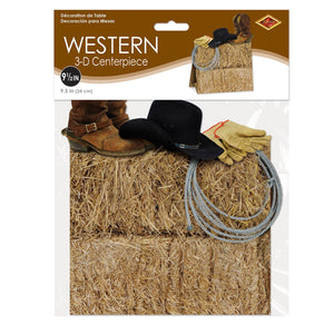 Bulk Western Party 3-D Western Centerpiece (Case of 12) by Beistle