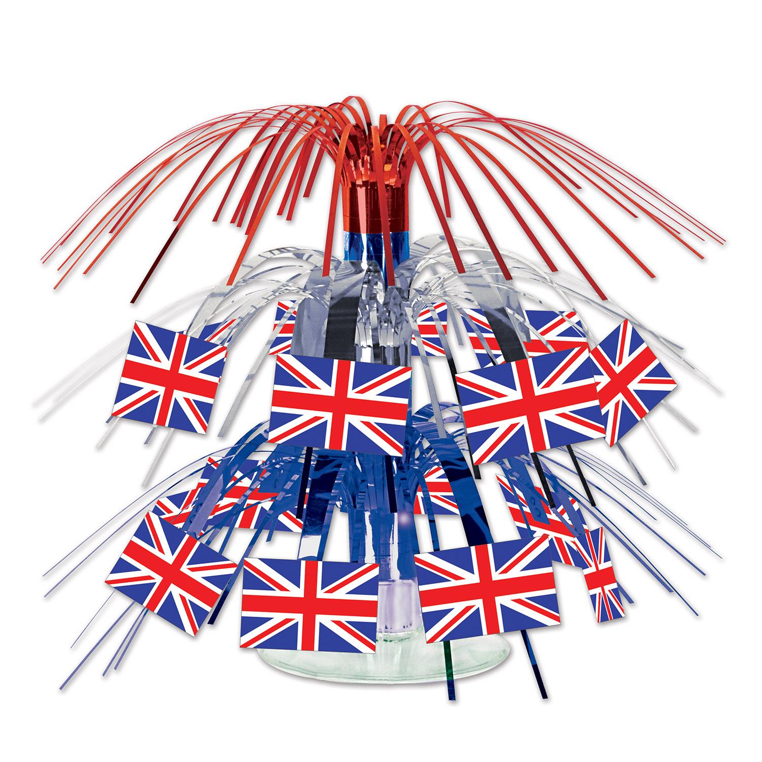 Beistle British Flag Mini Cascade Party Centerpiece