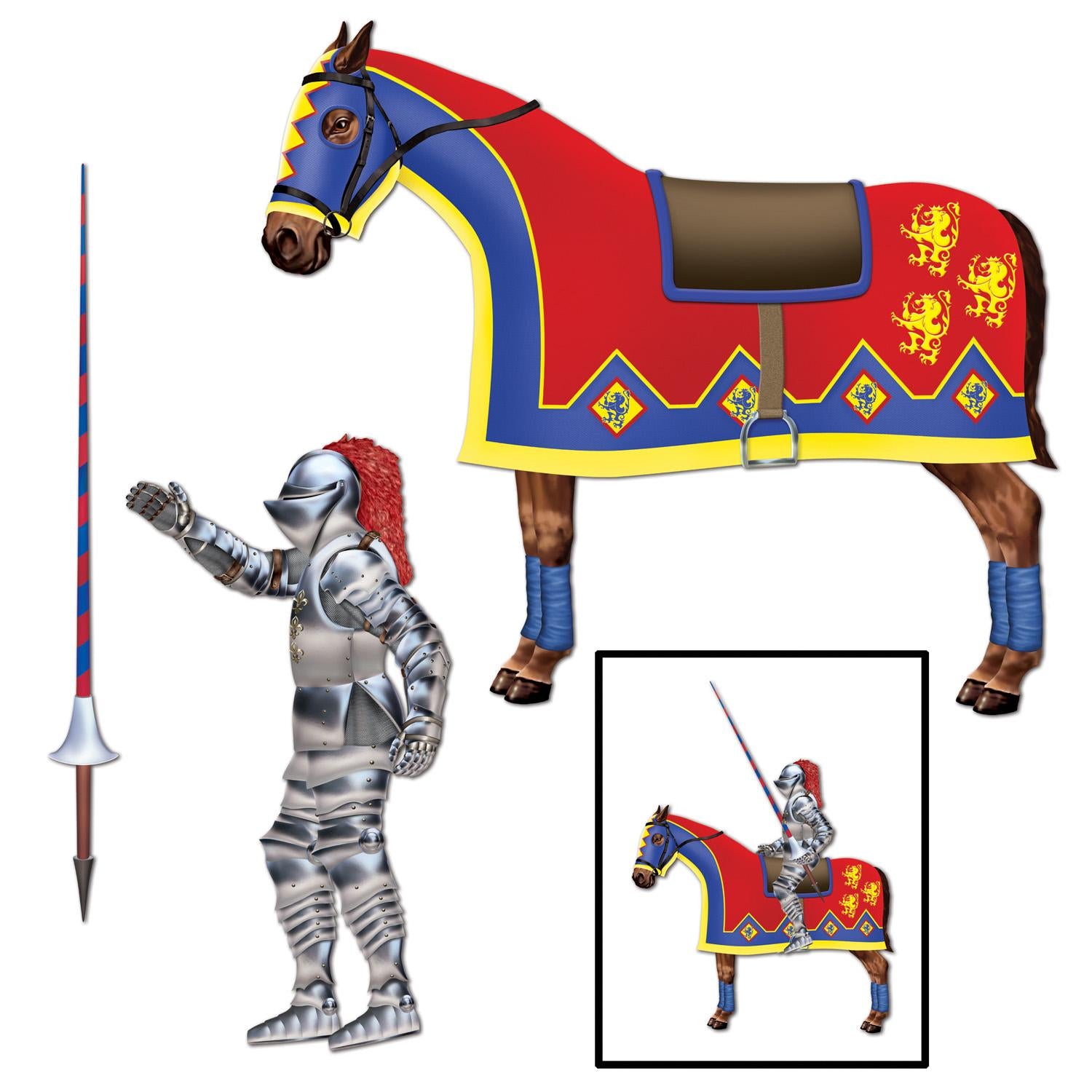 Beistle Jointed Jouster Party Decoration (3/Pkg)