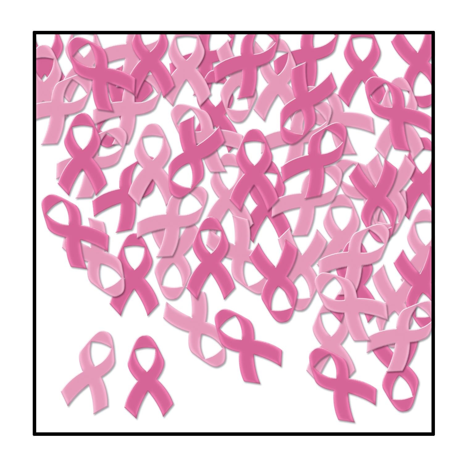 Fanci-Fetti Pink Ribbons Party Confetti pink & cerise (1 Oz/Pkg)
