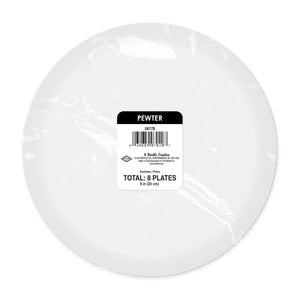 Bulk Pewter Paper Plates (Case of 96) by Beistle