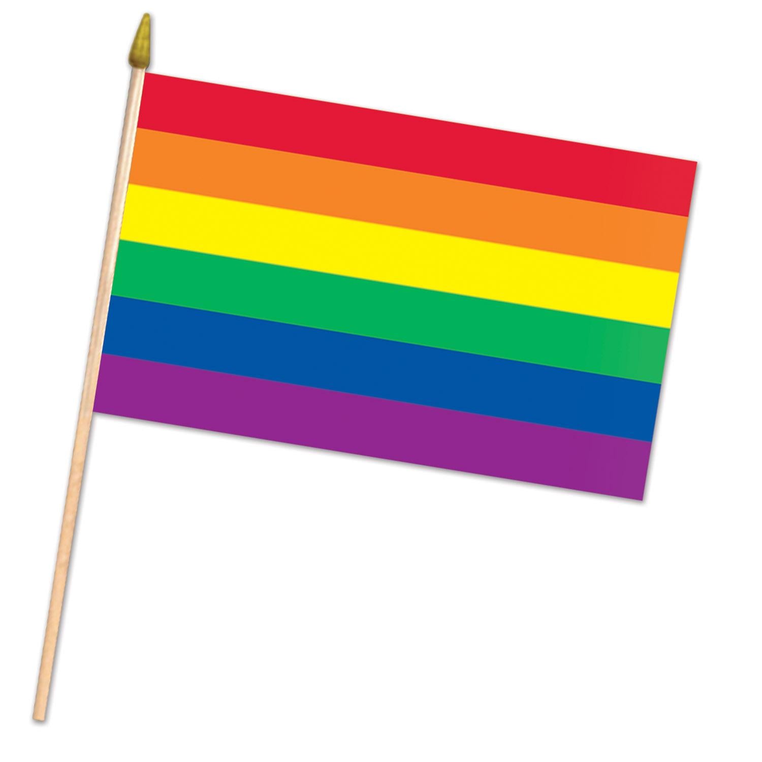18 Inch- Beistle Rainbow Party Flag - Fabric