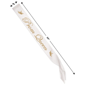 Back to School Decorations - Prom Queen Satin Sash
