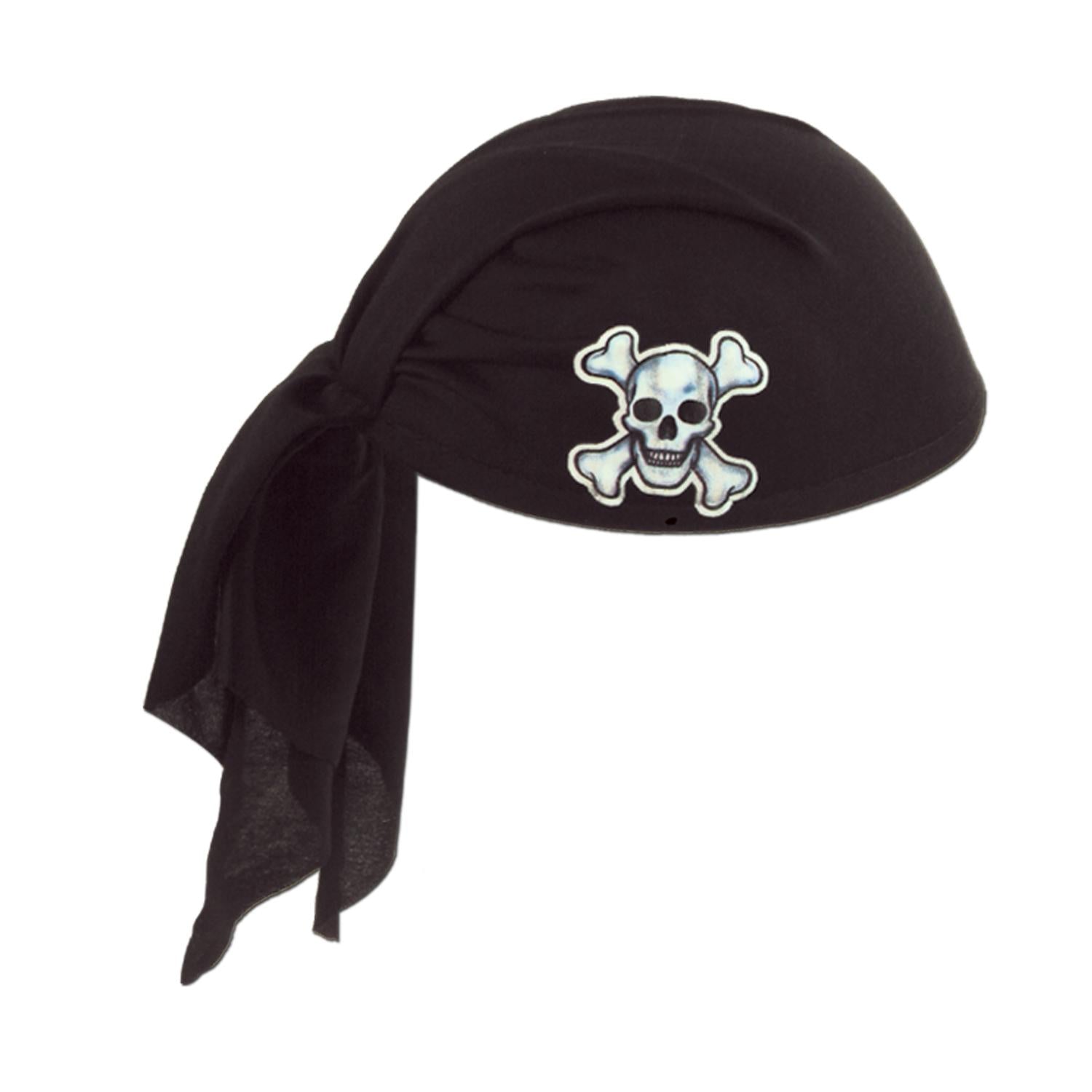Beistle Pirate Scarf Hat - black