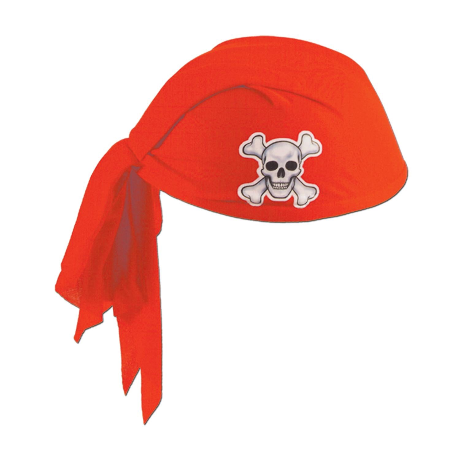 Beistle Pirate Scarf Hat - red