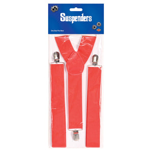 Bulk Roaring 20's Party Red Suspenders adjustable (Case of 12) by Beistle