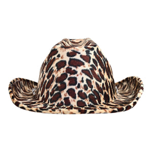 Bulk Leopard Print Cowboy Hat (6 Per Case) by Beistle