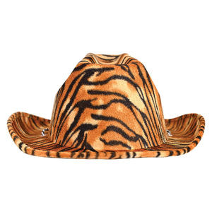 Bulk Tiger Print Cowboy Hat (6 Per Case) by Beistle