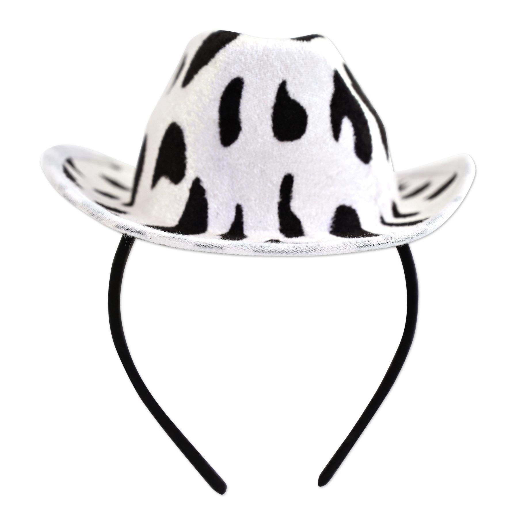 Beistle Cow Print Cowboy Hat Headband (12 Per Case)