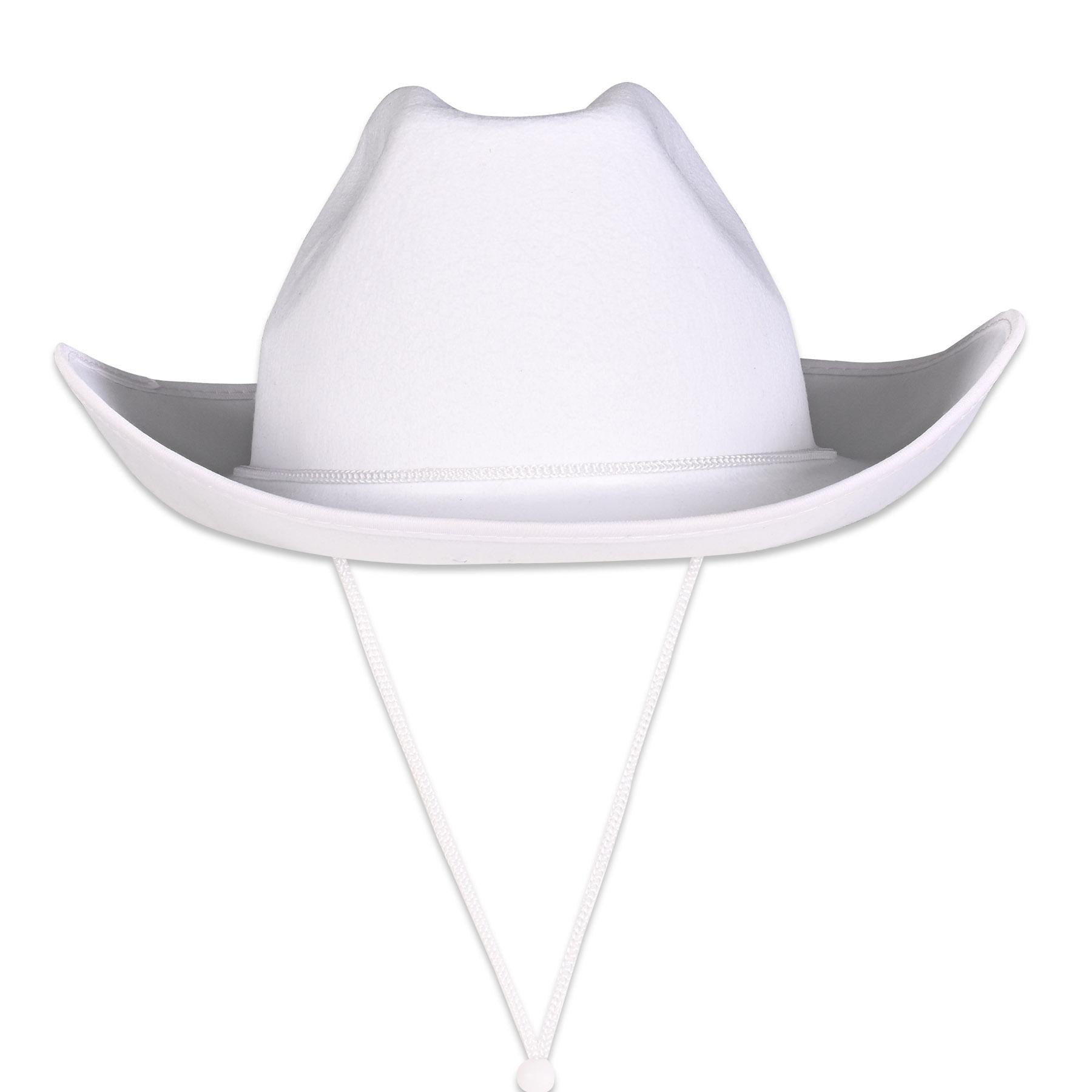 Beistle White Felt Cowboy Hat (6 Per Case)