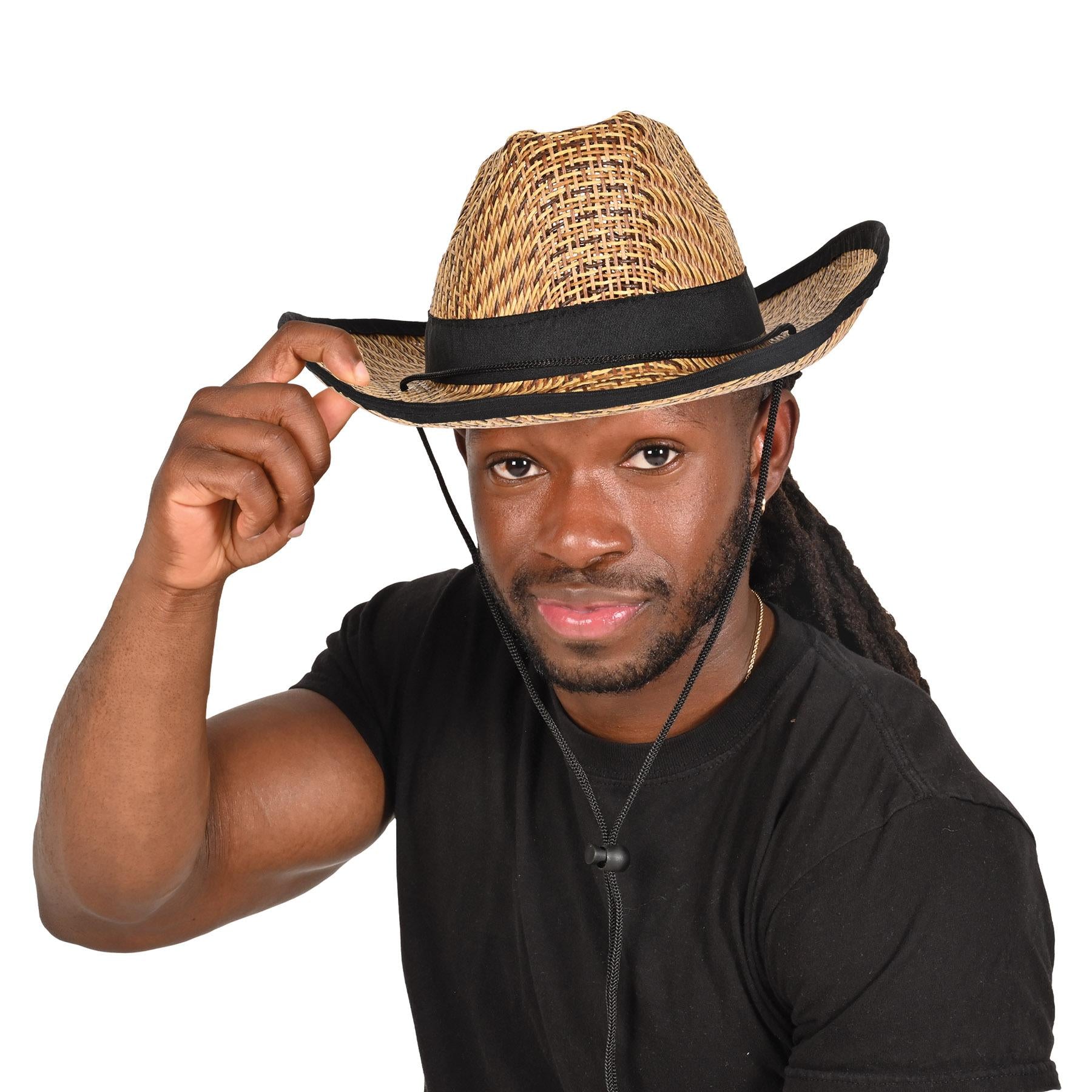 Beistle Western Cowboy Hat with Black Trim & Band (6 Per Case)