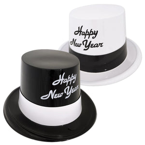 Beistle Black & White Legacy New Years Party Topper Hats