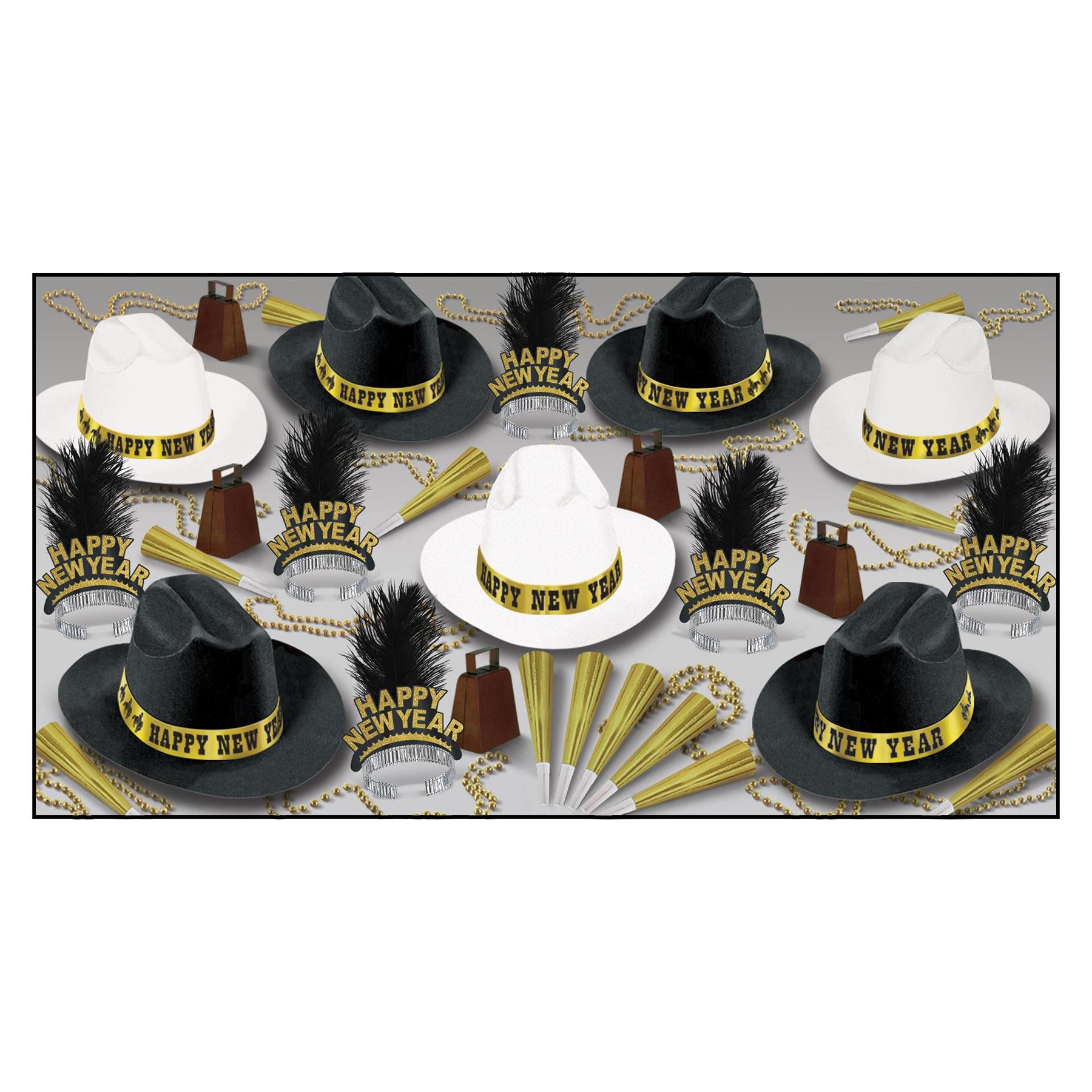 Western Nights New Year's Eve Party Kit for 50 People