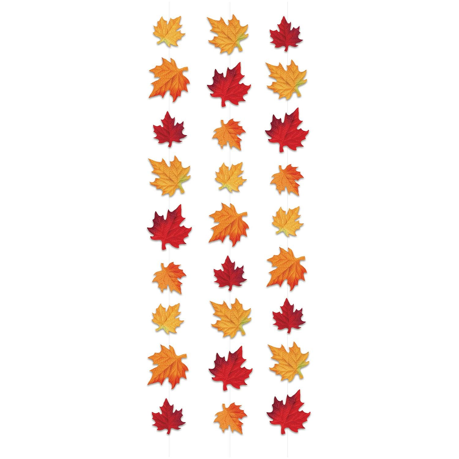 Thanksgiving Deluxe Fabric Autumn Leaves Stringers (3/Pkg)