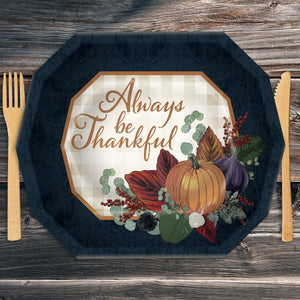 Beistle Fall Thanksgiving Dinner Plates (Case of 96)