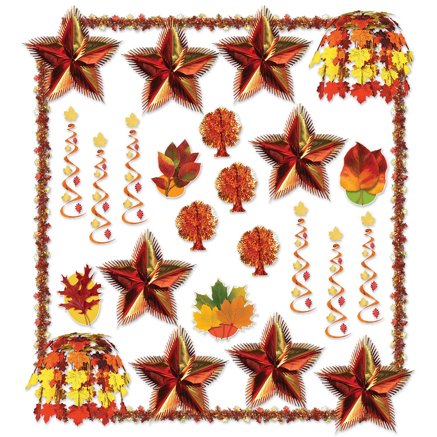 Beistle Thanksgiving Fall Reflections Decorating Kit