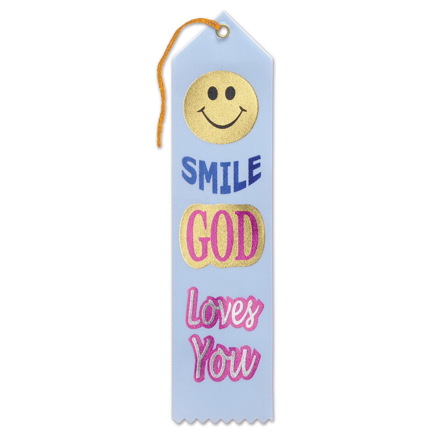 Beistle Smile - God Loves You Ribbon