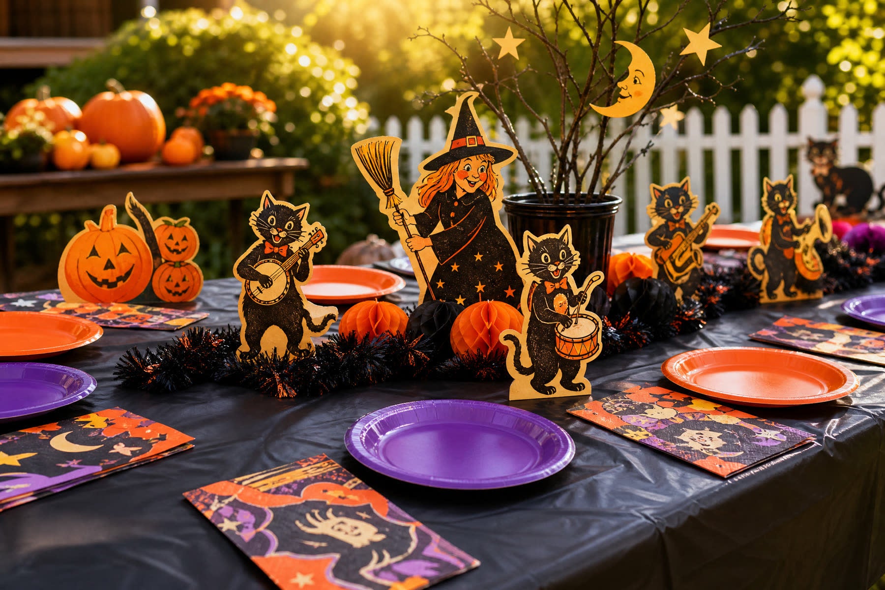 Vintage Halloween Menu Ideas and Party Tableware Pairings