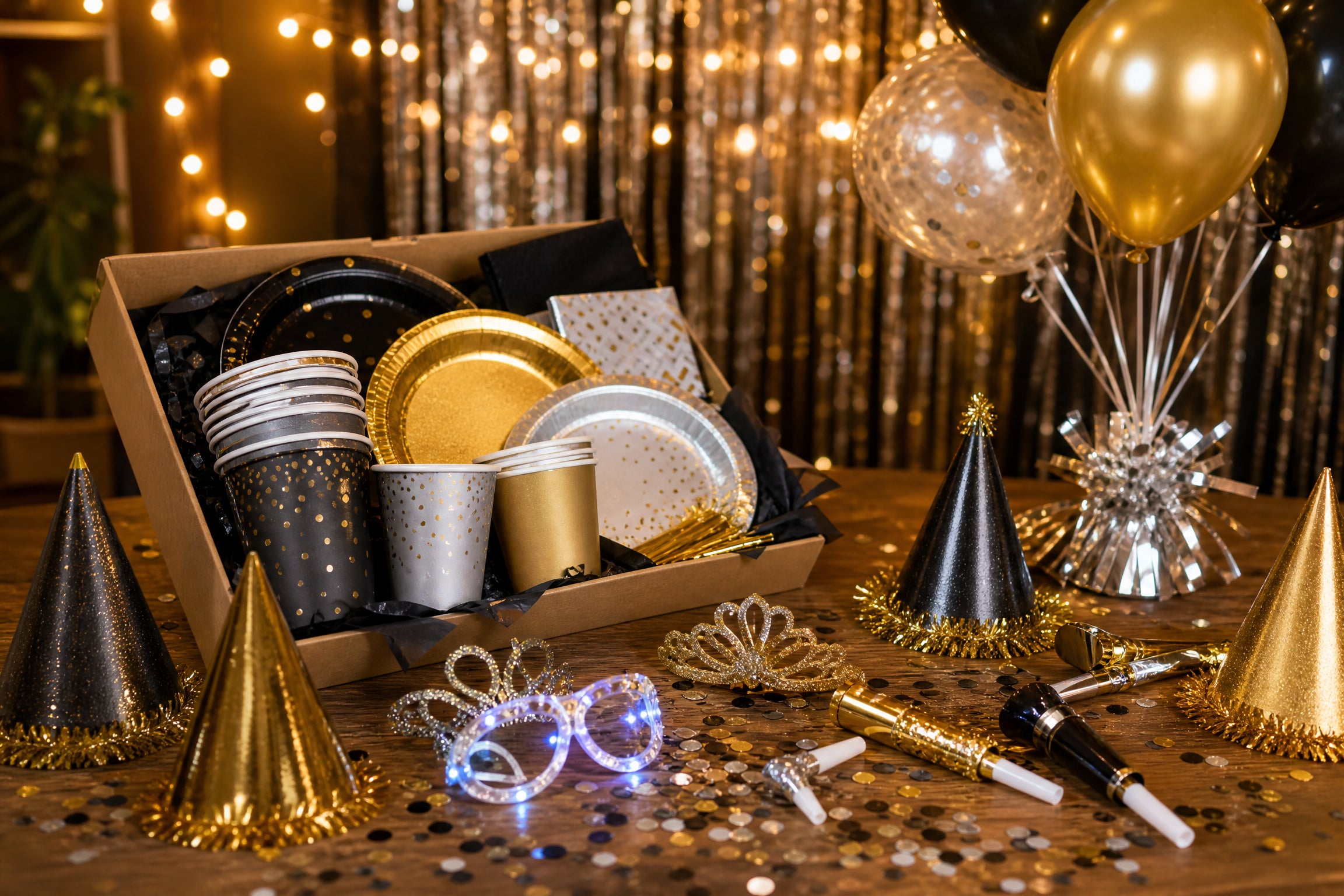 New Year's Eve Party Supplies for a Sparkling Countdown
