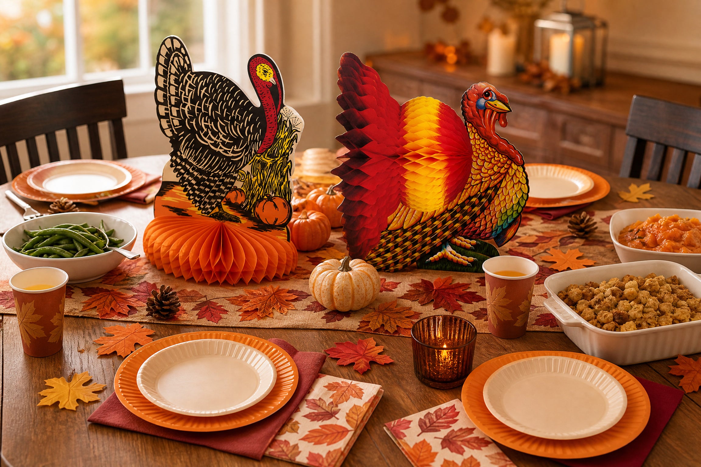 Thanksgiving Party Decorations and Tableware for a Beautiful Feast