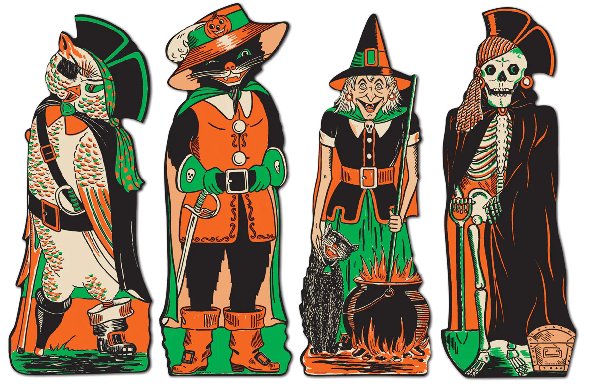 Decorating for Halloween with Vintage Beistle Decorations