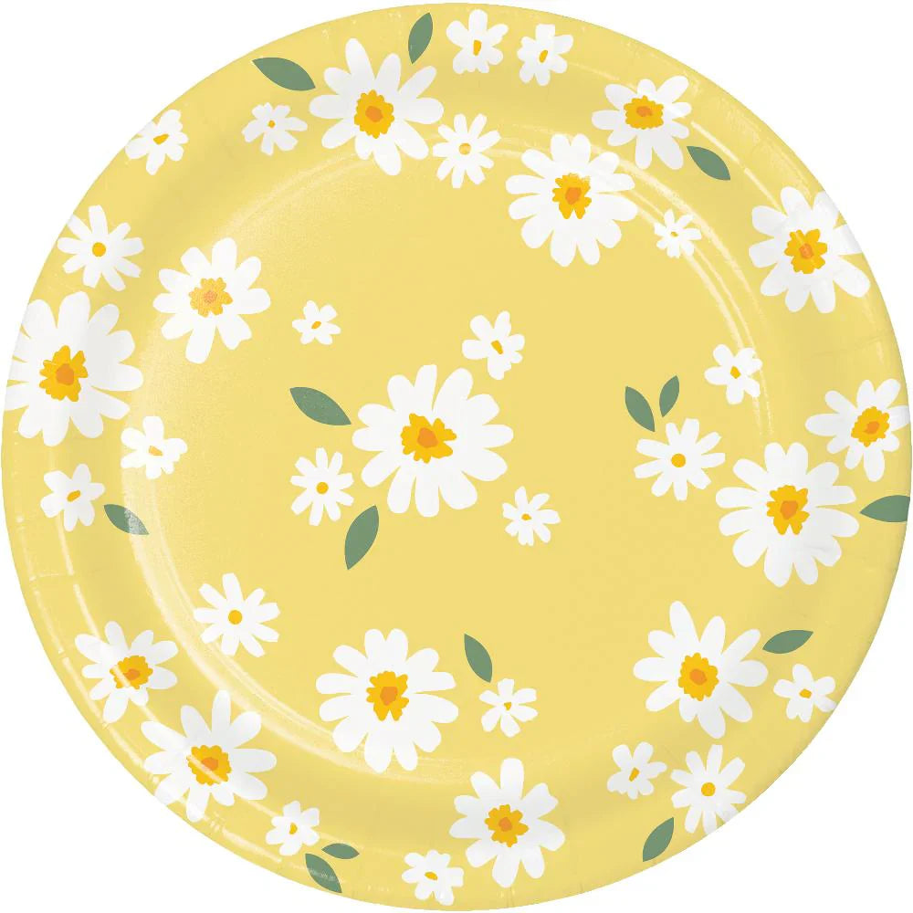 Sweet Daisy Tableware Theme | Party Supplies & Decorations – Bulk Party ...