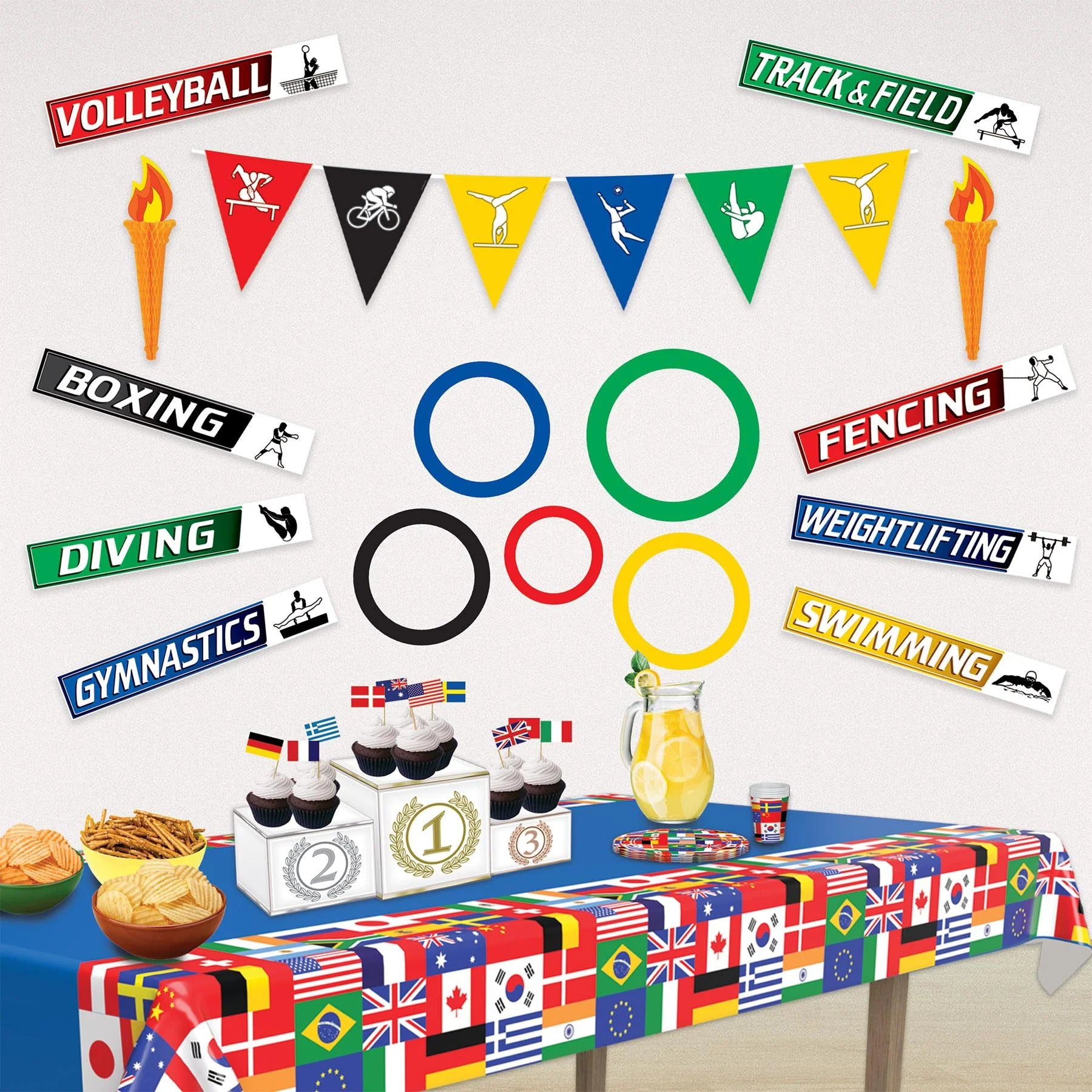 Summer Sports Games 2024 Party Supplies