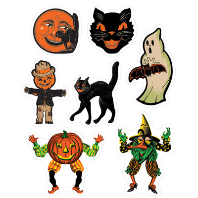Vintage Halloween Cling Sheet (1 per package)