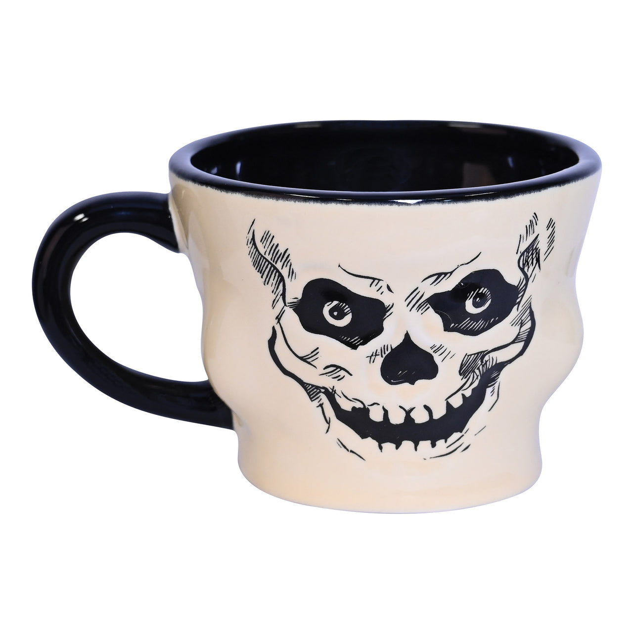 Vintage Halloween Ceramic Skull Mug, 12 Ozs, Novelty Items, Halloween-Vintage, Halloween