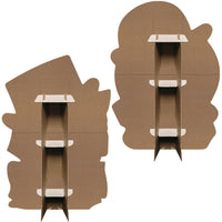 Vintage Halloween Cat & Jack-O'-Lantern Stand-Ups (2-Pack)