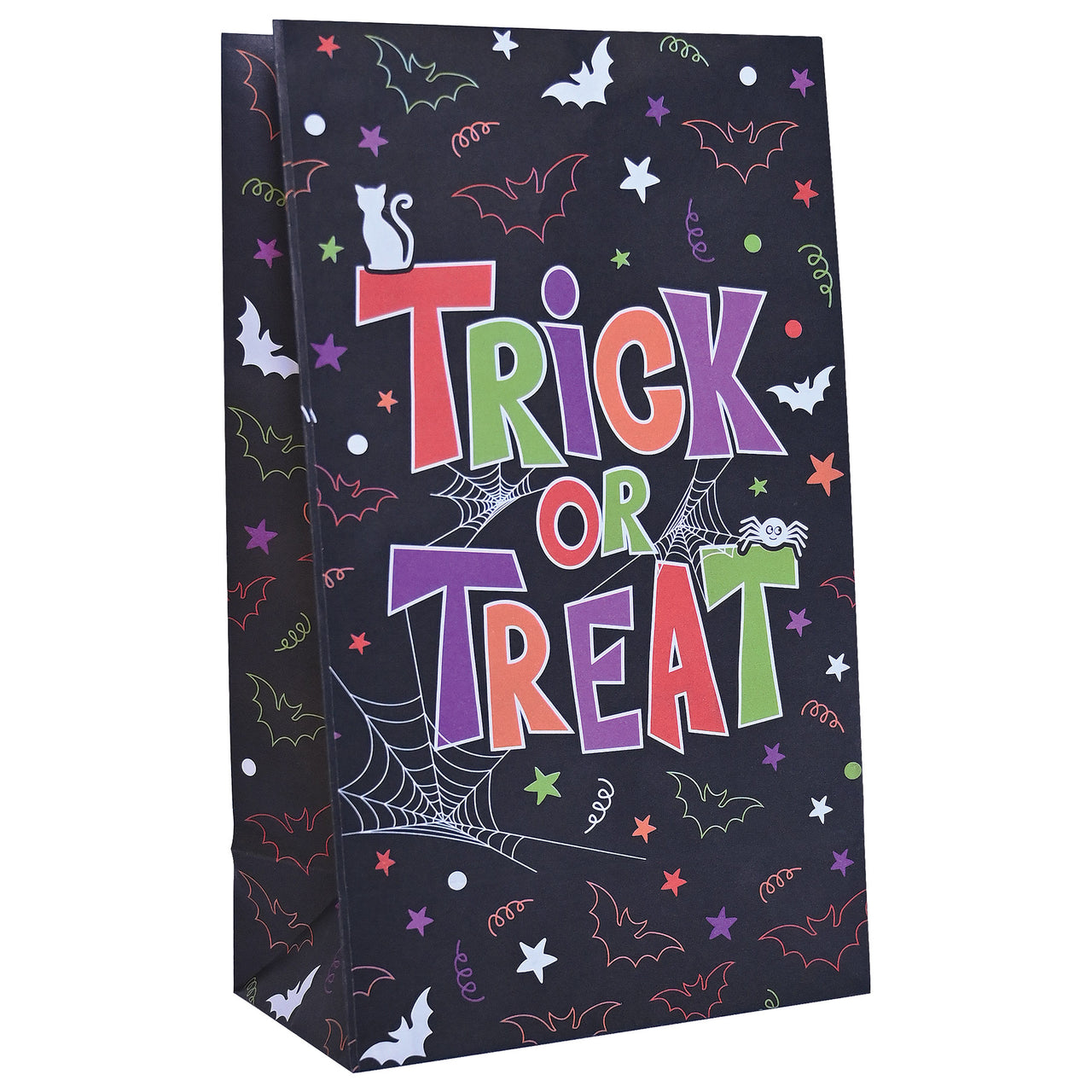 Halloween Paper Treat Bags w/Stickers (12 per package)