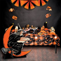 Vintage Halloween Witch & Moon Stand-Up Decoration