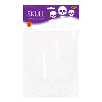 Plastic Die-Cut Skull Decorations