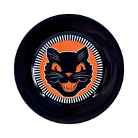 Vintage Halloween Black Cat Platter, 12.875