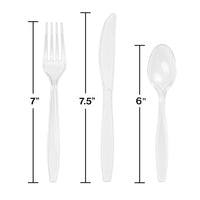 288ct Bulk Clear Assorted Plastic Cutlery