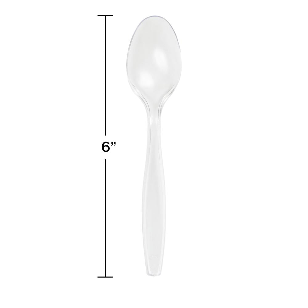 600ct Bulk Clear Bulk Plastic Spoons