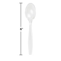 600ct Bulk Clear Bulk Plastic Spoons