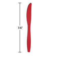 288ct Bulk Classic Red Plastic Knives
