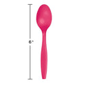 288ct Bulk Hot Magenta Plastic Spoons