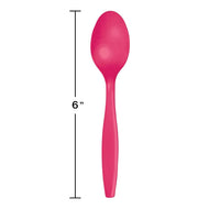 288ct Bulk Hot Magenta Plastic Spoons