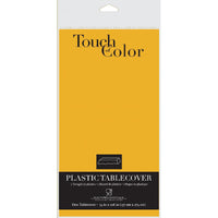 12ct Bulk School Bus Yellow Plastic Table Covers