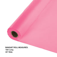 100 ft by 40 inch Candy Pink Banquet Table Roll