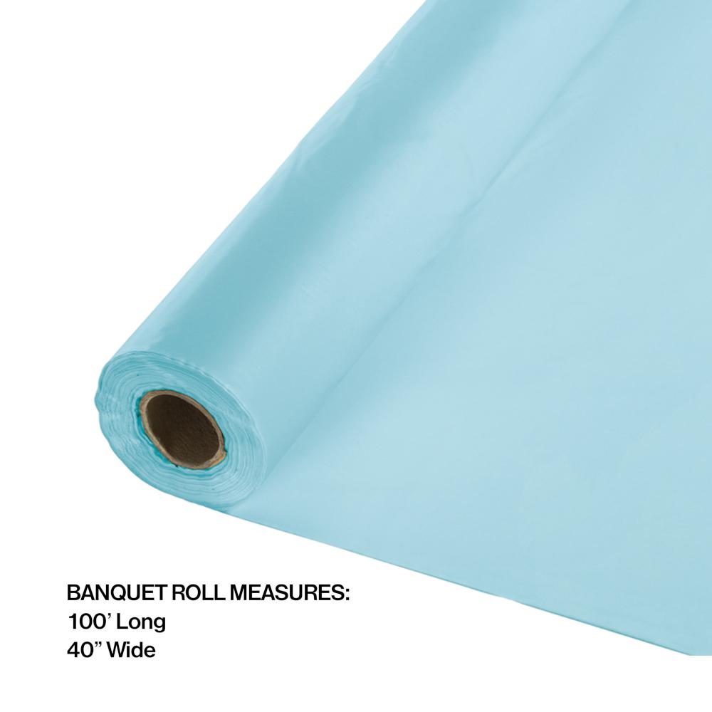 100 ft by 40 inch Pastel Blue Banquet Table Roll