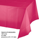 12ct Bulk Hot Magenta Plastic Table Covers