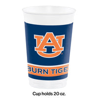 98 Pack Auburn University Tigers Party Supplies Retail Floor Display - Sports Party Supplies by Creative Converting