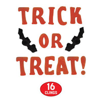 Halloween Trick or Treat Gel Clings (15 Ct Sheet)