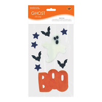 Spooky Ghost Gel Clings - Halloween Window Decorations